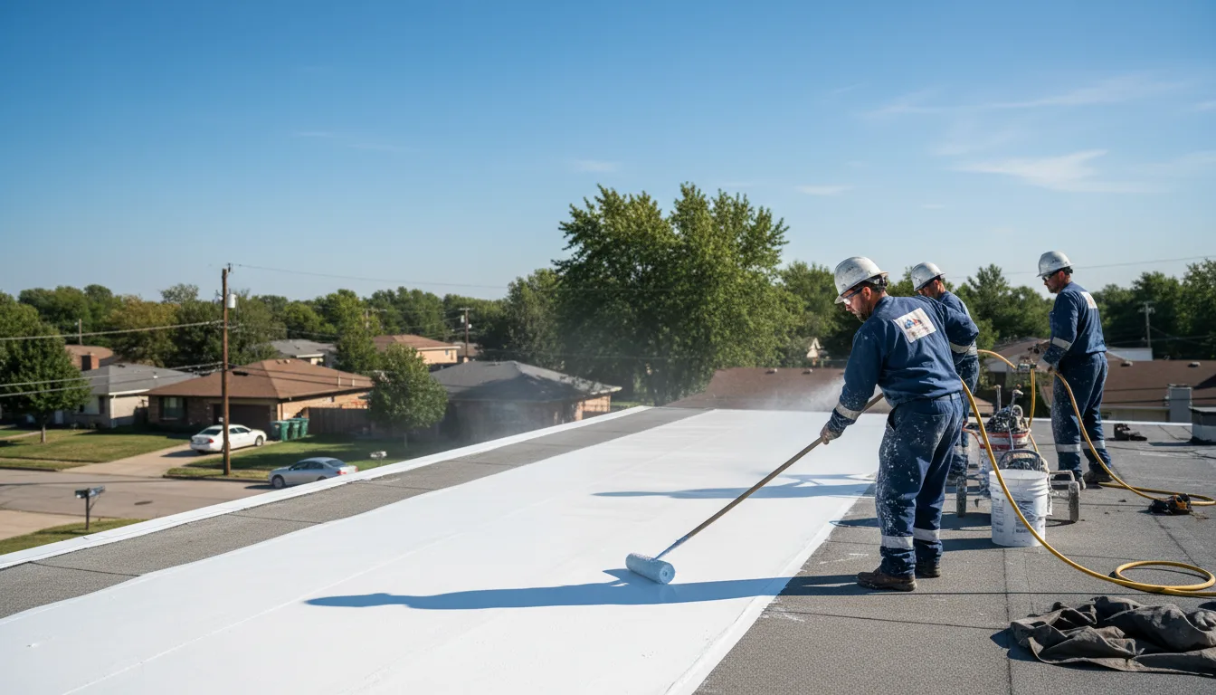 Commercial roof coating in Bryan, OH near me